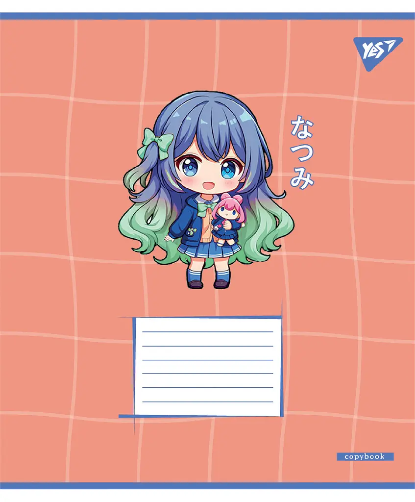 Набір зошитів шкільних YES А5/12 коса лінія Anime girls 25 шт (767989) - фото 6