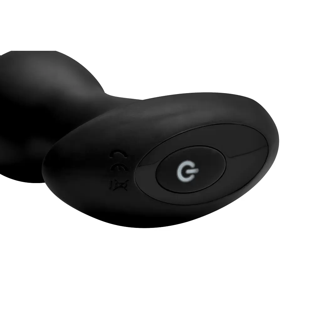 Анальна пробка з вібрацією RM Gyro-M Rimming Plug, 13,7 см, чорний - фото 5