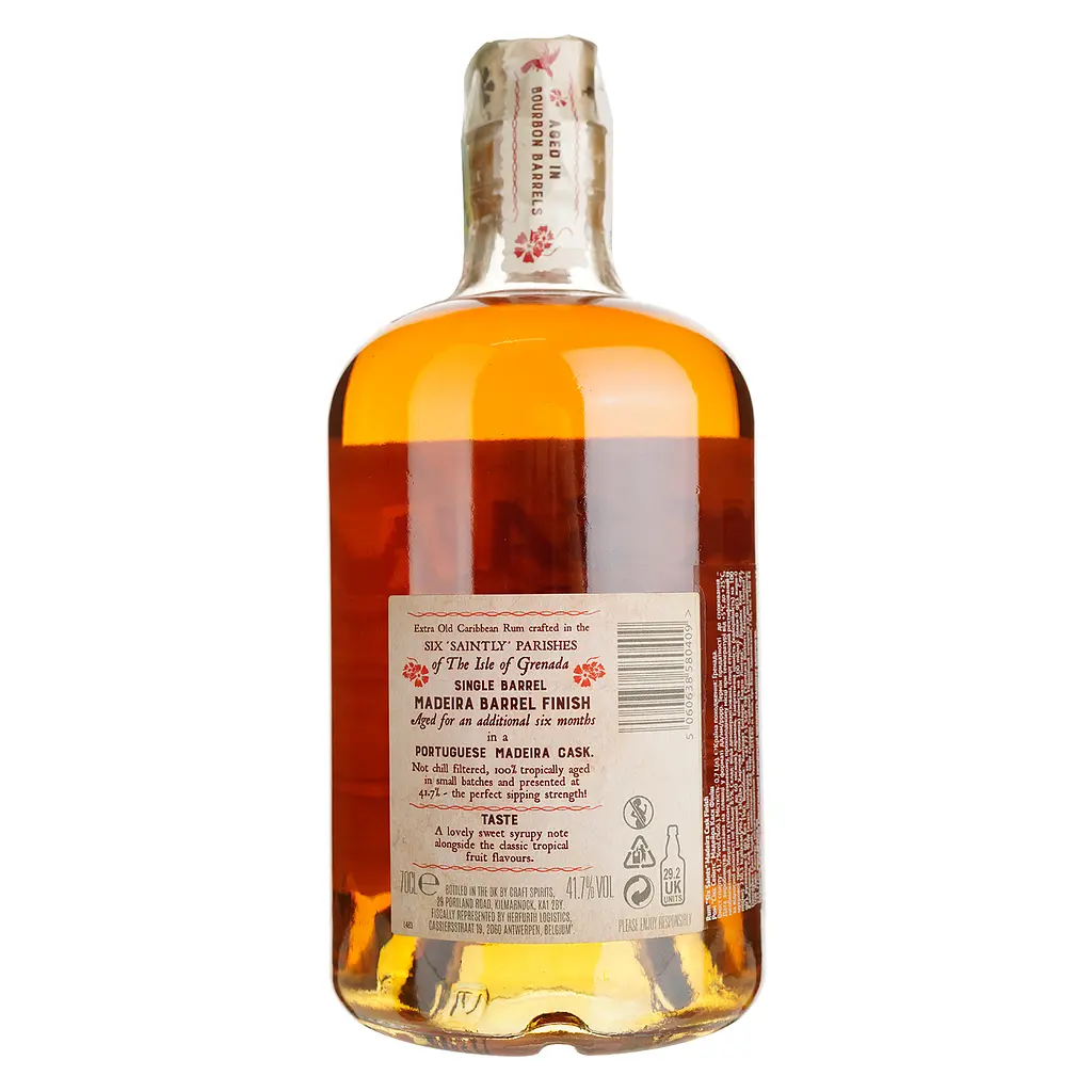 Ром Six Saints Madeira Cask Finish Caribbean Rum 41.7% 0.7 л в подарунковій упаковці - фото 2