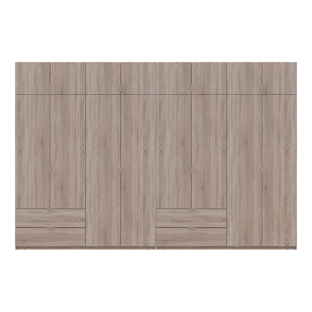 Шафа для одягу Doros Лукас Дуб сонома 4+4 ДСП 360х50х240 (42005143) - фото 4