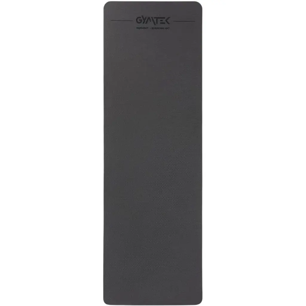 Килимок для фітнесу та йоги Gymtek Premium TPE 0.5 см чорний - фото 2