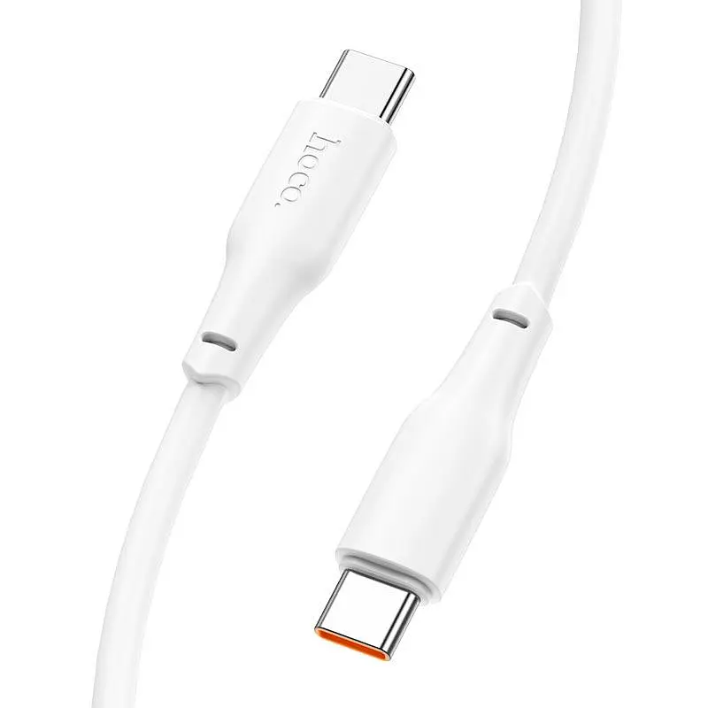 Кабель HOCO X93 Type-C to Type-C Force fast charging data cable 1 метр 60 вт белый - фото 5