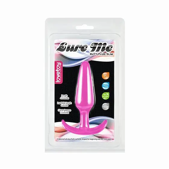 Анальна пробка - Lure Me Butt Plug S Pink - фото 4