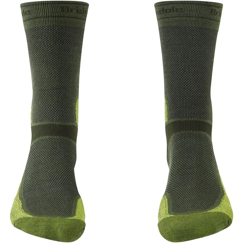 Носки Bridgedale Mountain Bike Summer Weight T2 Coolmax Sport Boot Dark Green/Light Green L (1053-710357.334.L) - фото 2