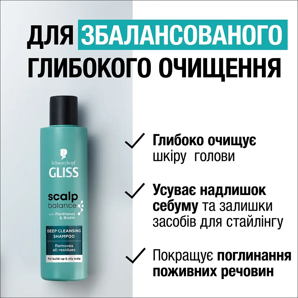 Шампунь Gliss Scalp Balance для глибокого очищення 200 мл - фото 4