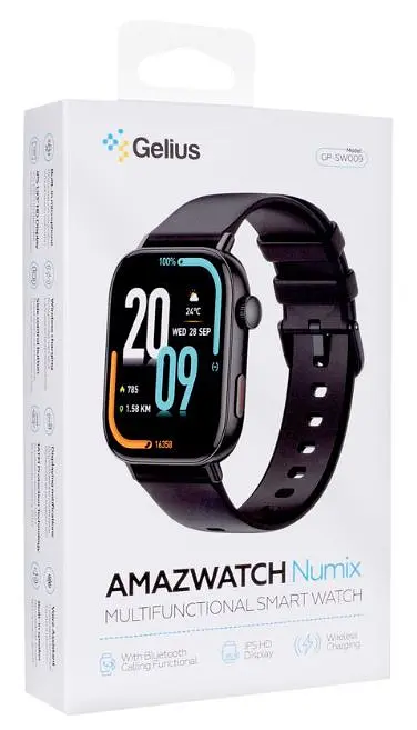 Смарт-часы Gelius Pro GP-SW009 Amazwatch Numix Black - фото 2