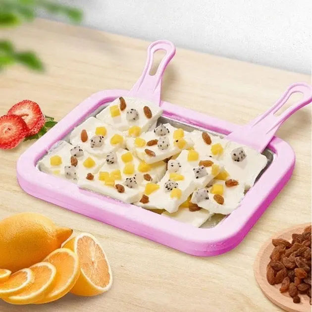 Морозивниця Ice Cream Maker Instant з лопатками рожева - фото 2