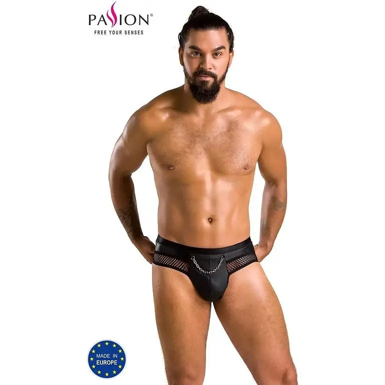 Трусы мужские Passion 030 Slip Open Tom black L/XL - фото 5