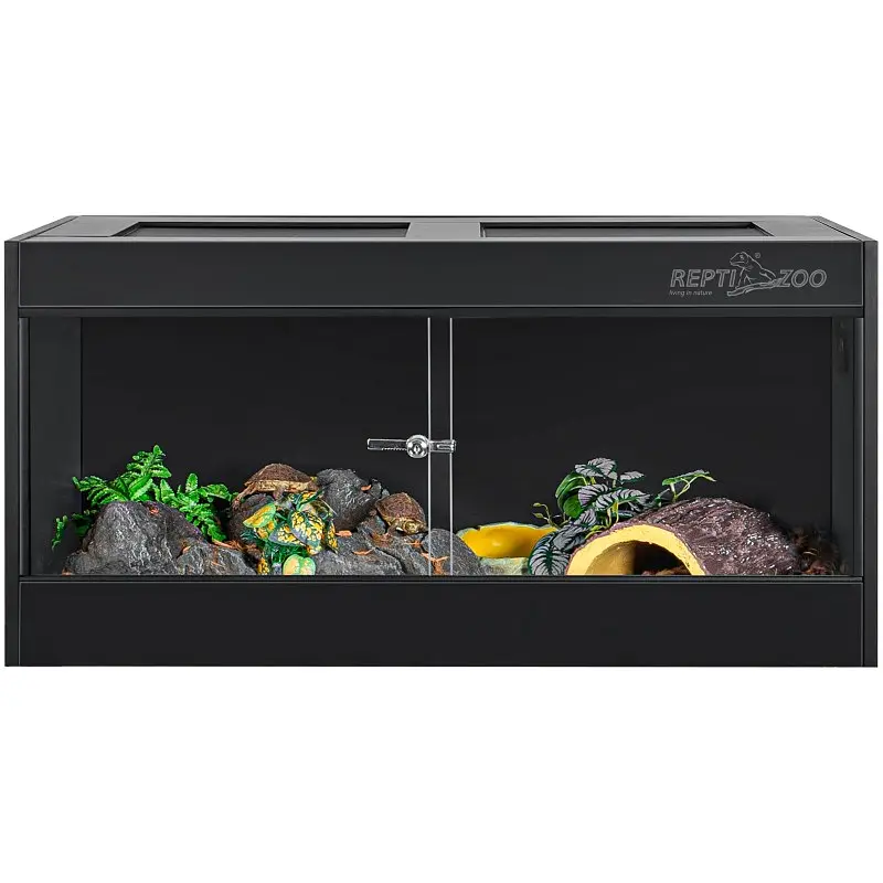 Тераріум з ПВХ Repti-Zoo Terrarium PVC 90x45x45 см (CN904545PN) з скляними дверцятами для рептилій і амфібій - фото 2