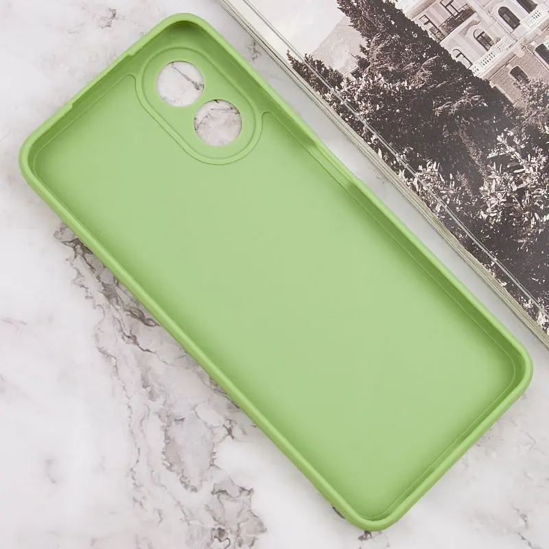 Силиконовый чехол Candy Full Camera для Oppo A38 / A18 Фисташковый - фото 3