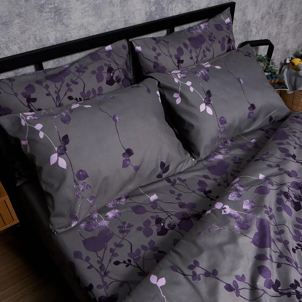 Комплект постільної білизни Moon&Star Полісатин Premium Indigo King Size 220x240 см наволочки 4х70х70 см - фото 4