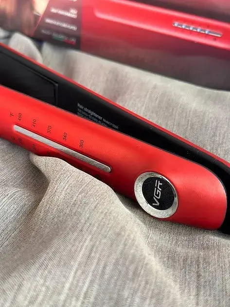 Професійна плойка щипці стайлер з керамічним покриттям VGR V-566R 45Вт Червоний - фото 5