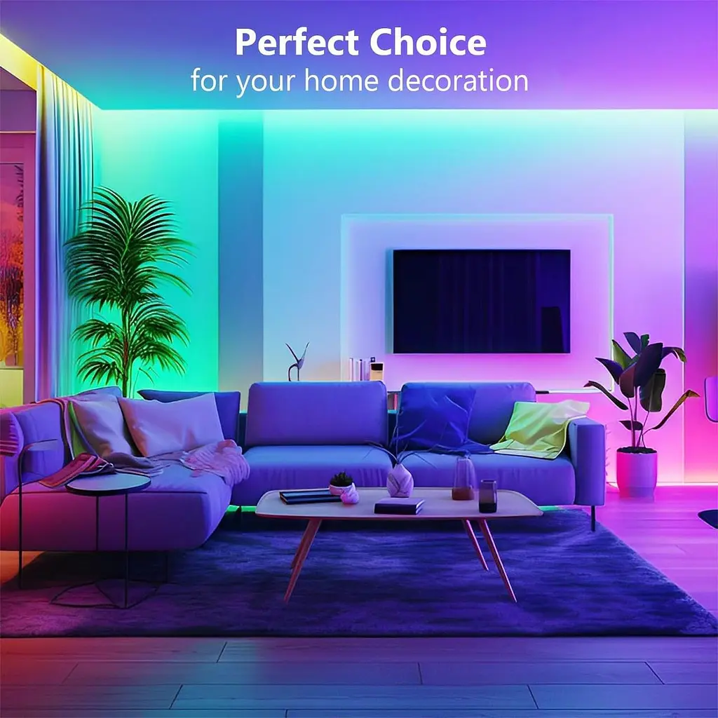 RGB LED стрічка 10 метрів з Bluetooth керуванням та синхронізацією з музикою - фото 4