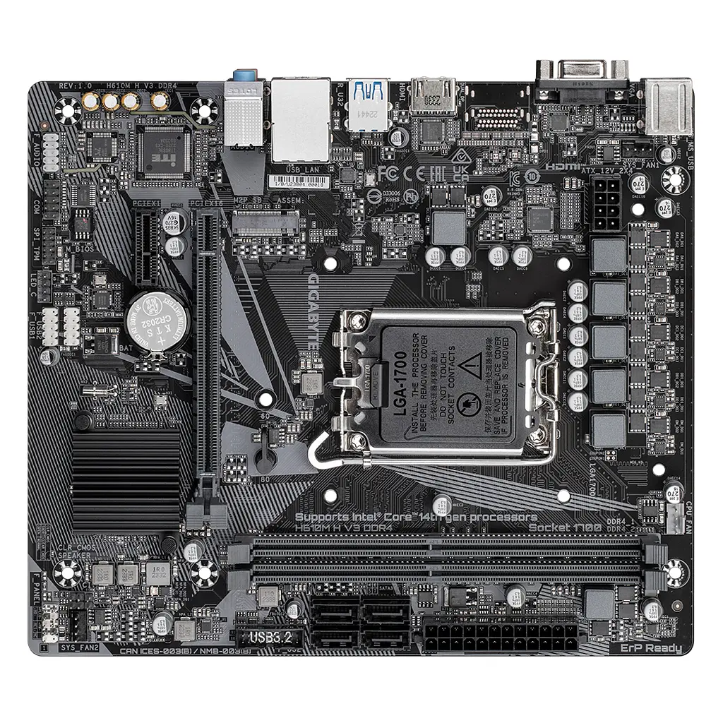 Материнська плата GIGABYTE H610M H V3 DDR4 - фото 4