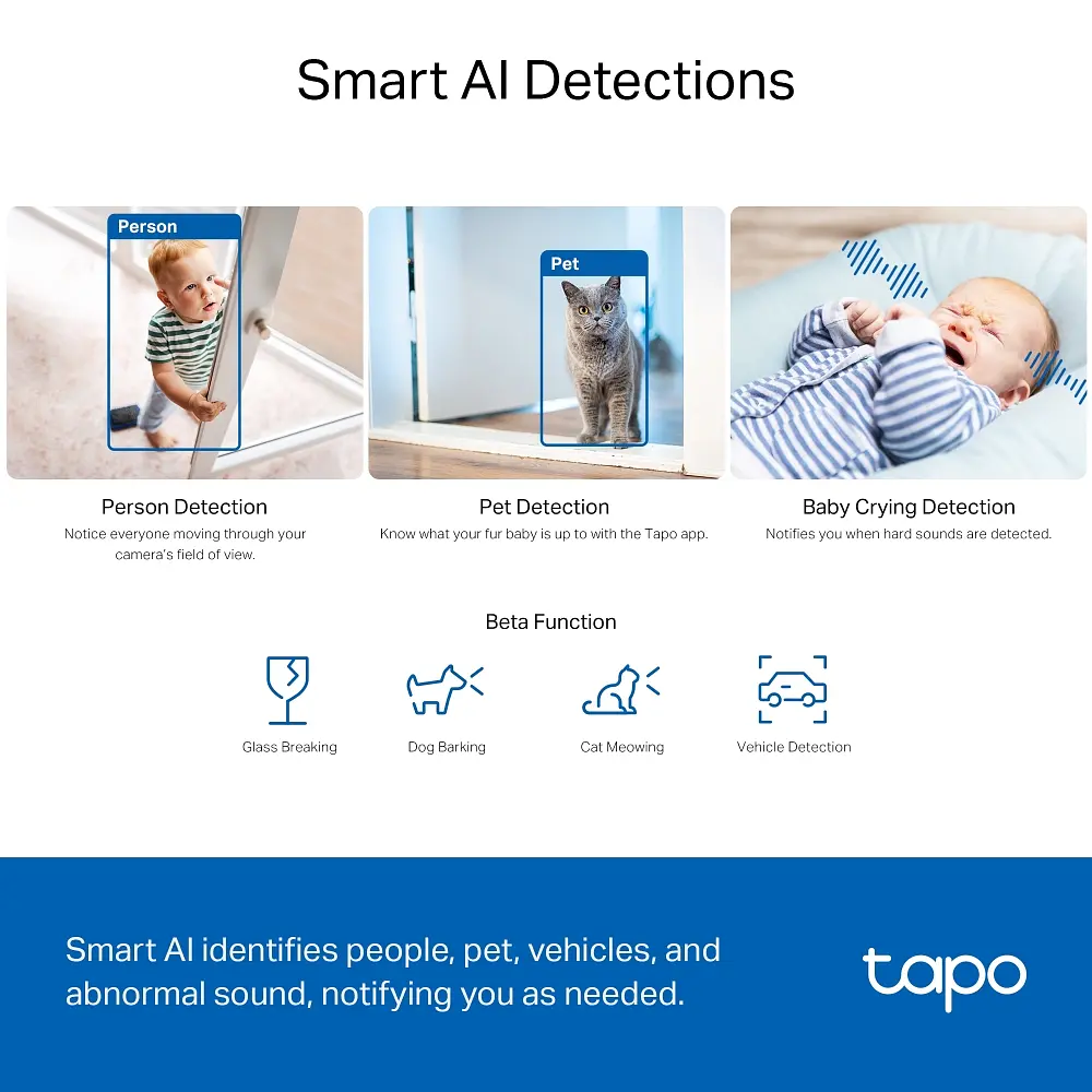 IP-камера Tapo C230 3MP N300 microSD motion detection 360° mic TP-Link teh0015935 - фото 8