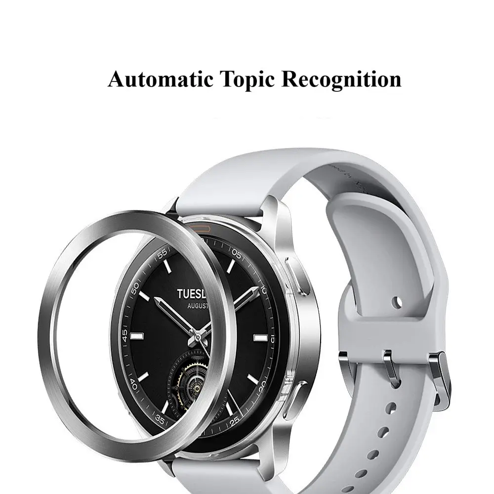 Безель металлический Sikai для смарт-часов Xiaomi Watch S3/S4 Automatic Topic Recognition Silver - фото 2