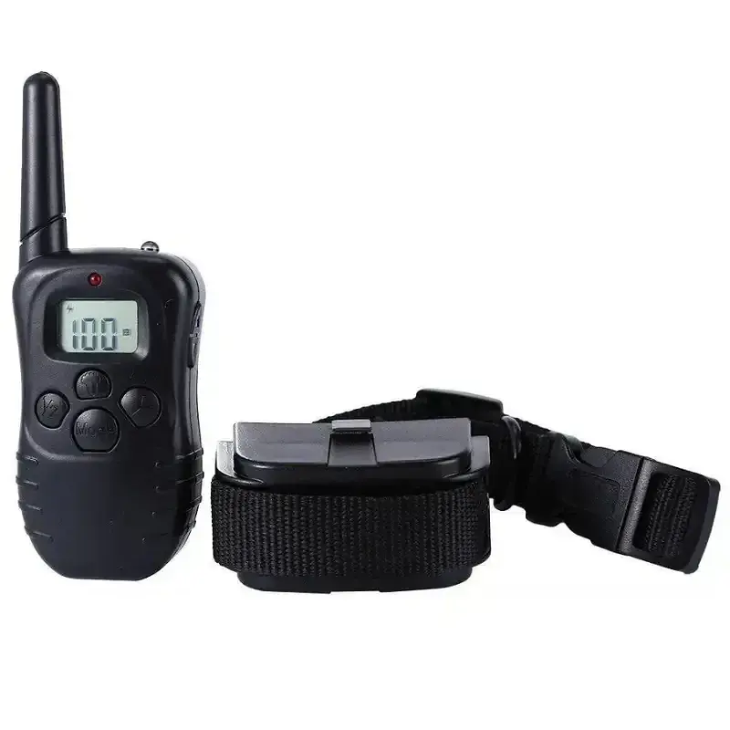 Дресирувальний нашийник для собак з регулюванням, нейлоновий, розмір 40-60 см, чорний PR55 - фото 4