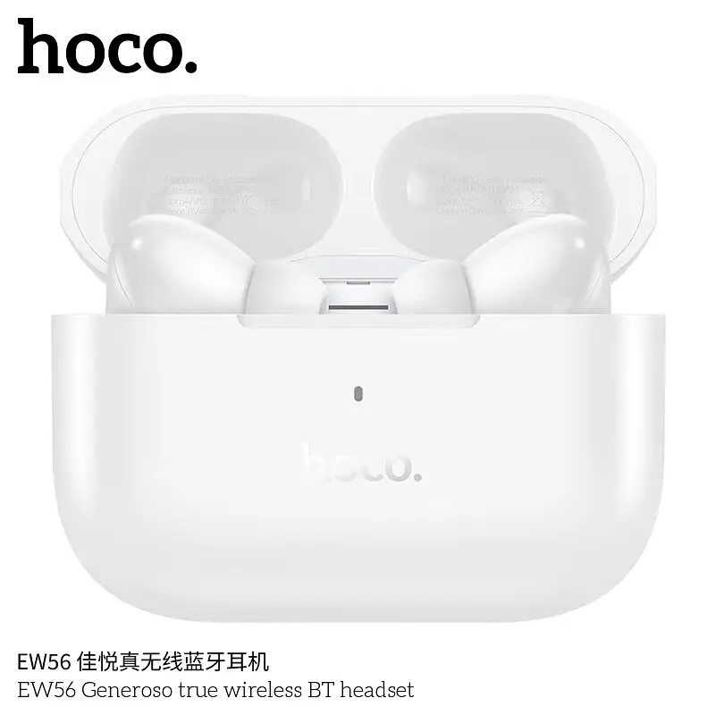 Наушники беспроводные Hoco EW56 TWS Bluetooth 5.1, с микрофоном, вакуумные, белые - фото 4