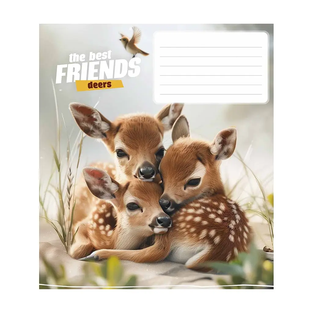 Зошит Школярик The best friends 12 аркушів клітинка (012-3434K), в асортименті - фото 4