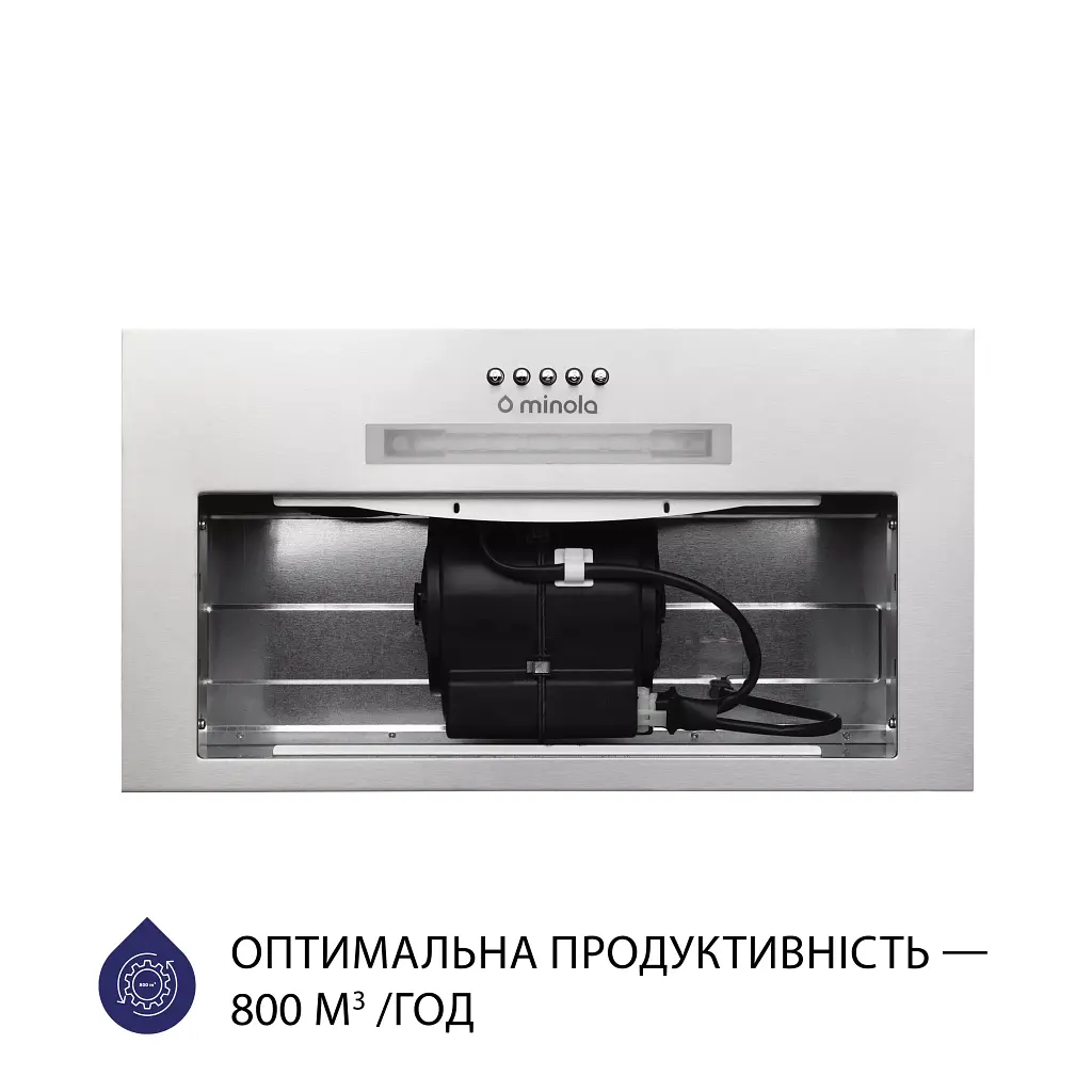 Витяжка повновбудована Minola HBI 5323 I 800 LED - фото 3