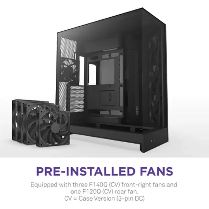 Корпус для ПК NZXT H9 Flow Dual-Chamber All Black (CM-H92FB-01) - фото 3