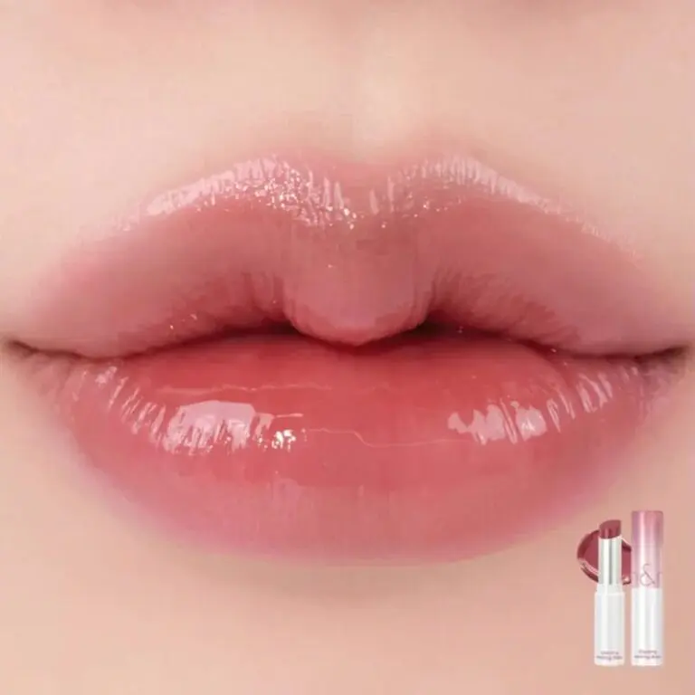 Глянцевий бальзам для губ Glasting Melting Balm 07 Mauve Whip Rom&nd 3,5 г - фото 2