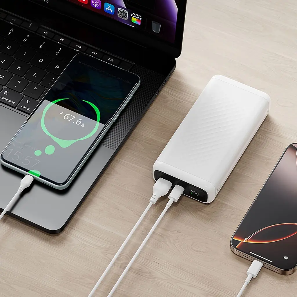 Зовнішній акумулятор XO PB309 20000mAh 22.5W White [163284] - фото 5