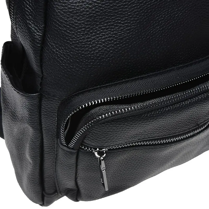 Шкіряний жіночий рюкзак Keizer K110086-black - фото 6