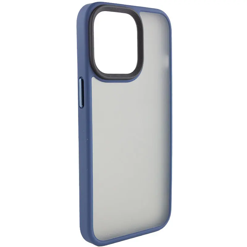 TPU+PC чохол Metal Buttons для Apple iPhone 14 Pro Max 6.7" Синій - фото 2