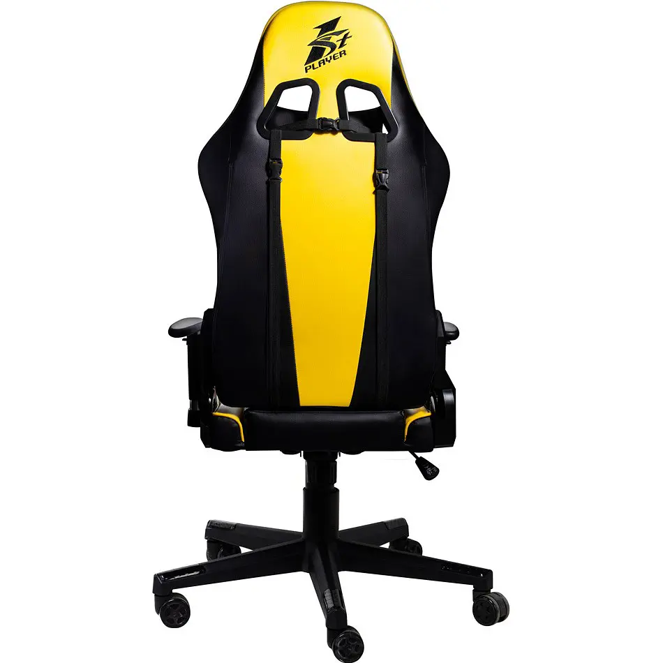 Геймерське крісло 1stPlayer FK2 Black/Yellow [121655] - фото 2