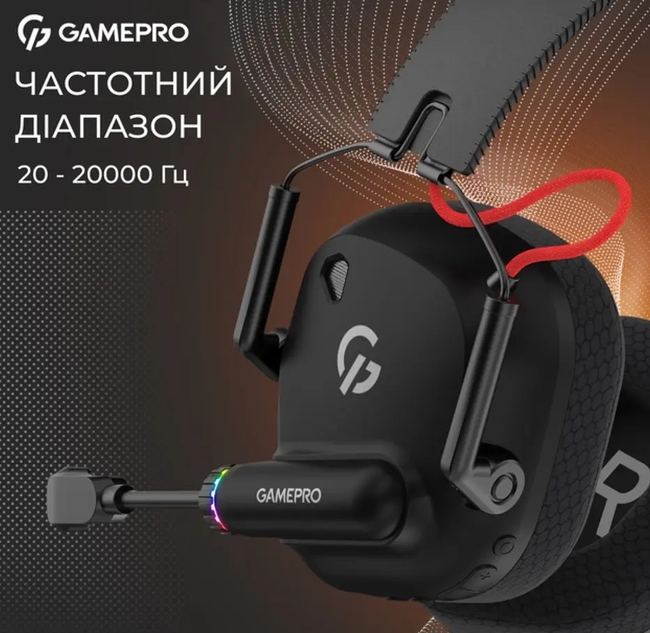 Ігрові навушники GamePro HSW-120-B Wireless Mercury Genesis Pro Black - фото 9