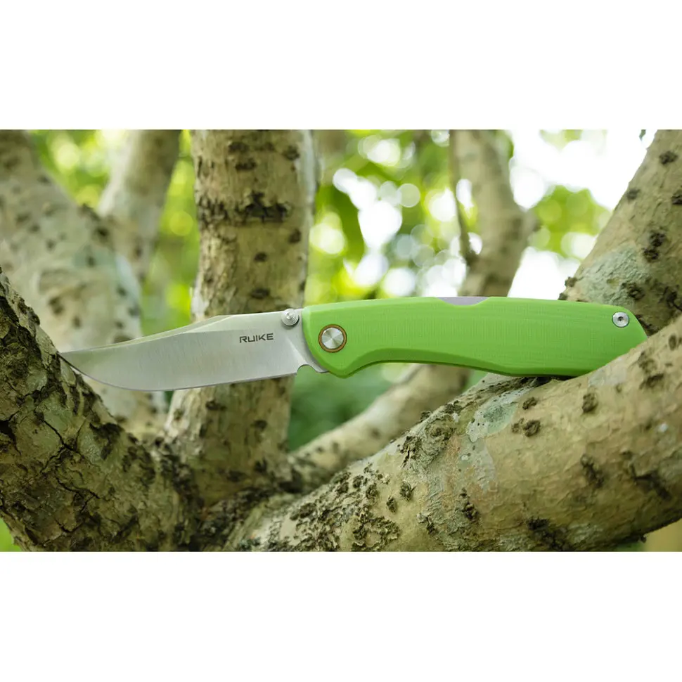 Ніж складаний туристичний Ruike P882-G, (8.5 см) 12C27 / G10 зелений - фото 15