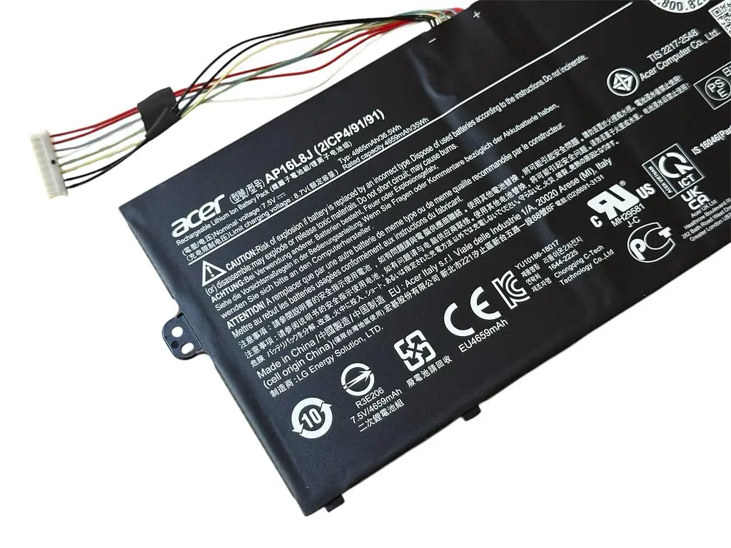 Акумулятор для ноутбука Acer Chromebook Spin CP311-3H-K2RJ CP311-2H-C679 CP513-1HL CP513-1H AP16L8J - фото 2