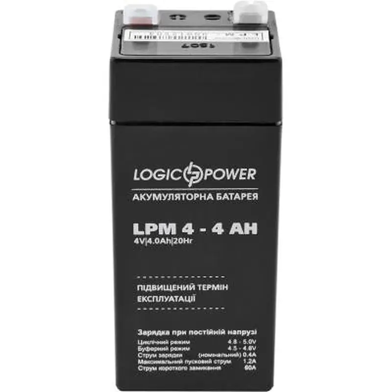 Батарея до ДБЖ LogicPower LPM 4В 4 Ач (4135) - фото 2