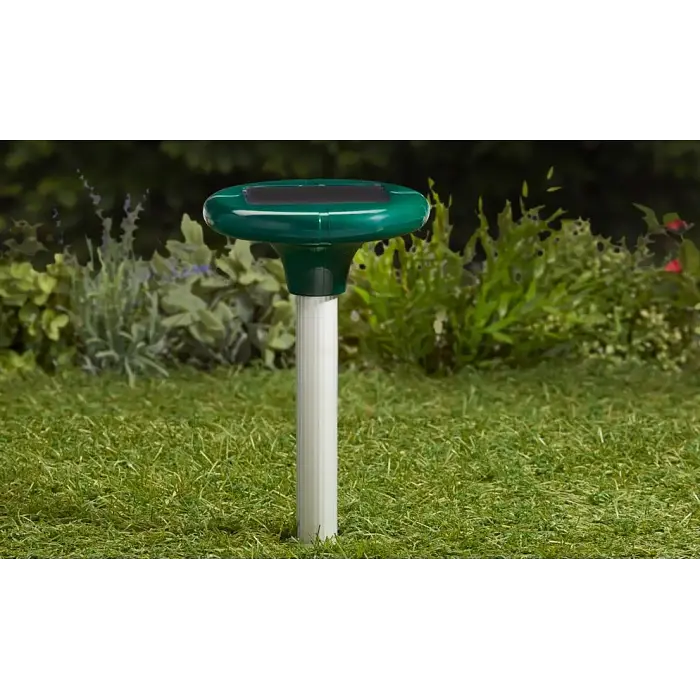 Ультразвуковий відлякувач кротів Solar Rodent Repeller з сонячною панеллю, набір 2 шт - фото 3