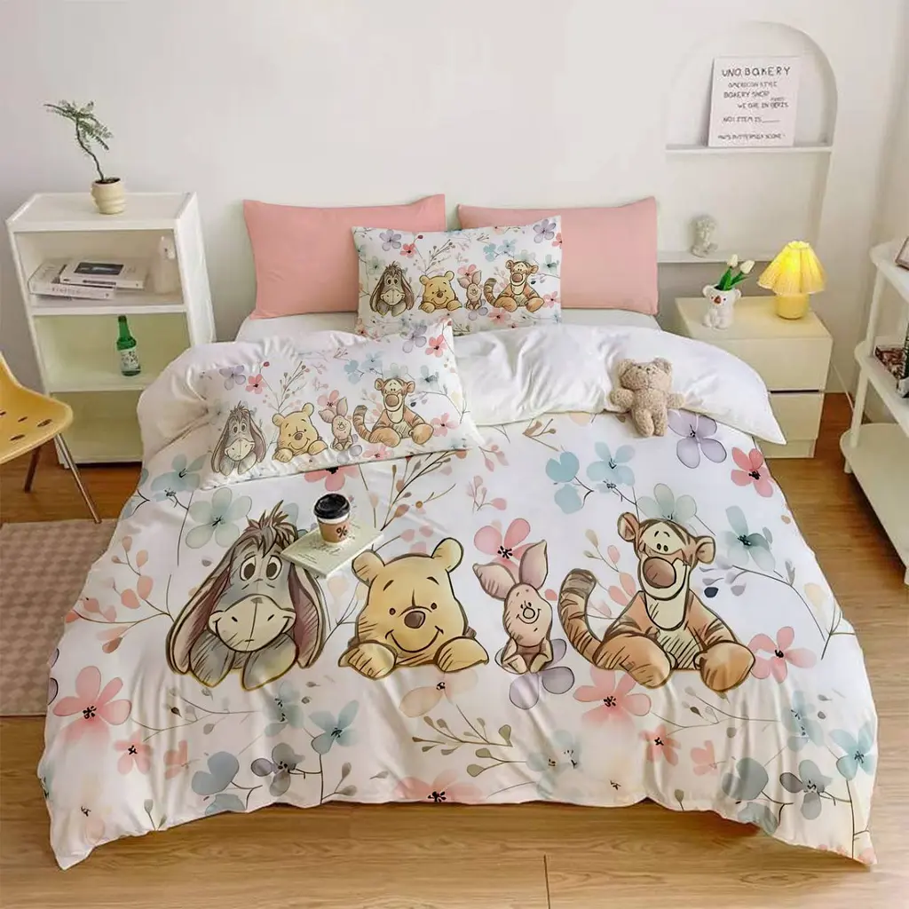 комплект постільної білизни 3D Winnie Dreams мікросатин полуторний 150×215 см 50×70 см