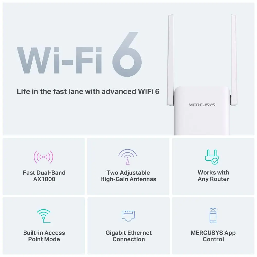 Роутер Mercusys WiFi ME70X AX1800, 1хGE LAN (ME70X) - фото 7