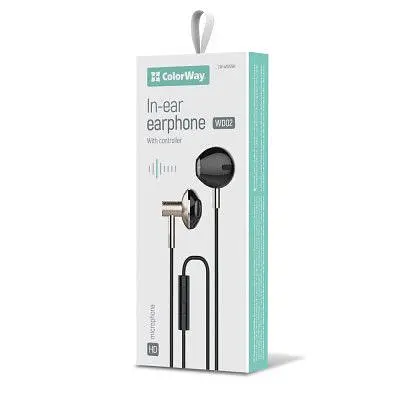 Навушники ColorWay Slim 3.5 мм Wired Earphone Blast 2 Black (CW-WD02BK) - фото 8
