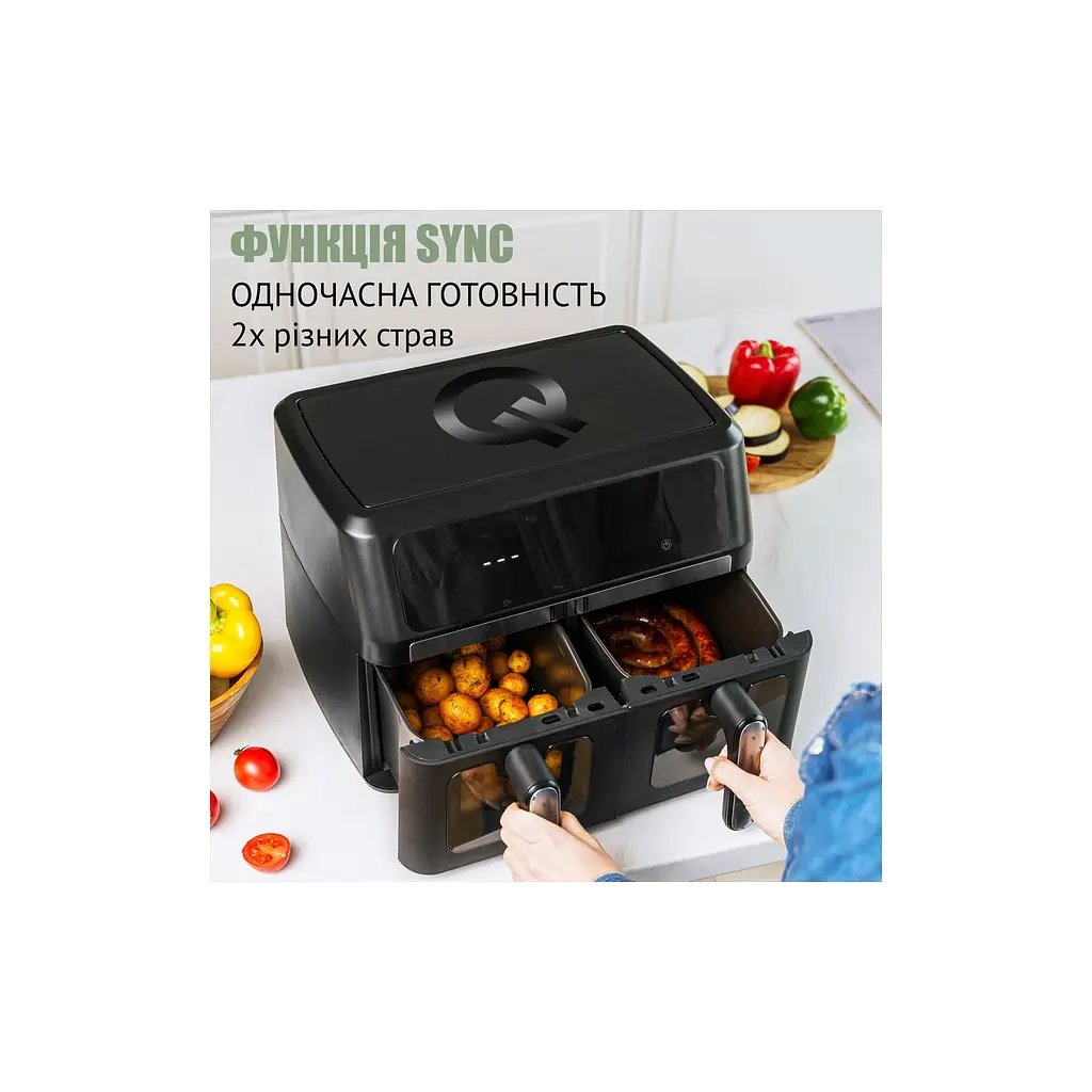 Мультипіч QUIN Air Fryer Dual Zone (YJ-1102AV) - фото 7