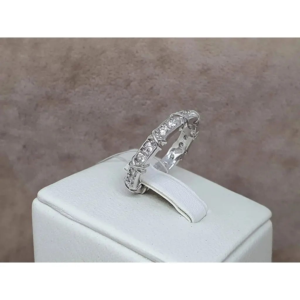 Срібне кільце Qvaliz з фіанітами. Артикул 901-01013 16 17 - фото 4