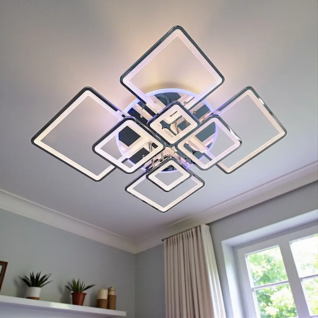 Сучасна люстра Diasha 8160/8HR 3color dimmer, 225W, 12375 lm, димер - фото 2