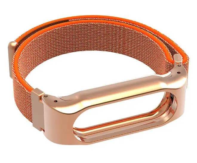 Нейлоновый ремешок Primo для фитнес-браслета Xiaomi Mi Band 2 Orange - фото 5