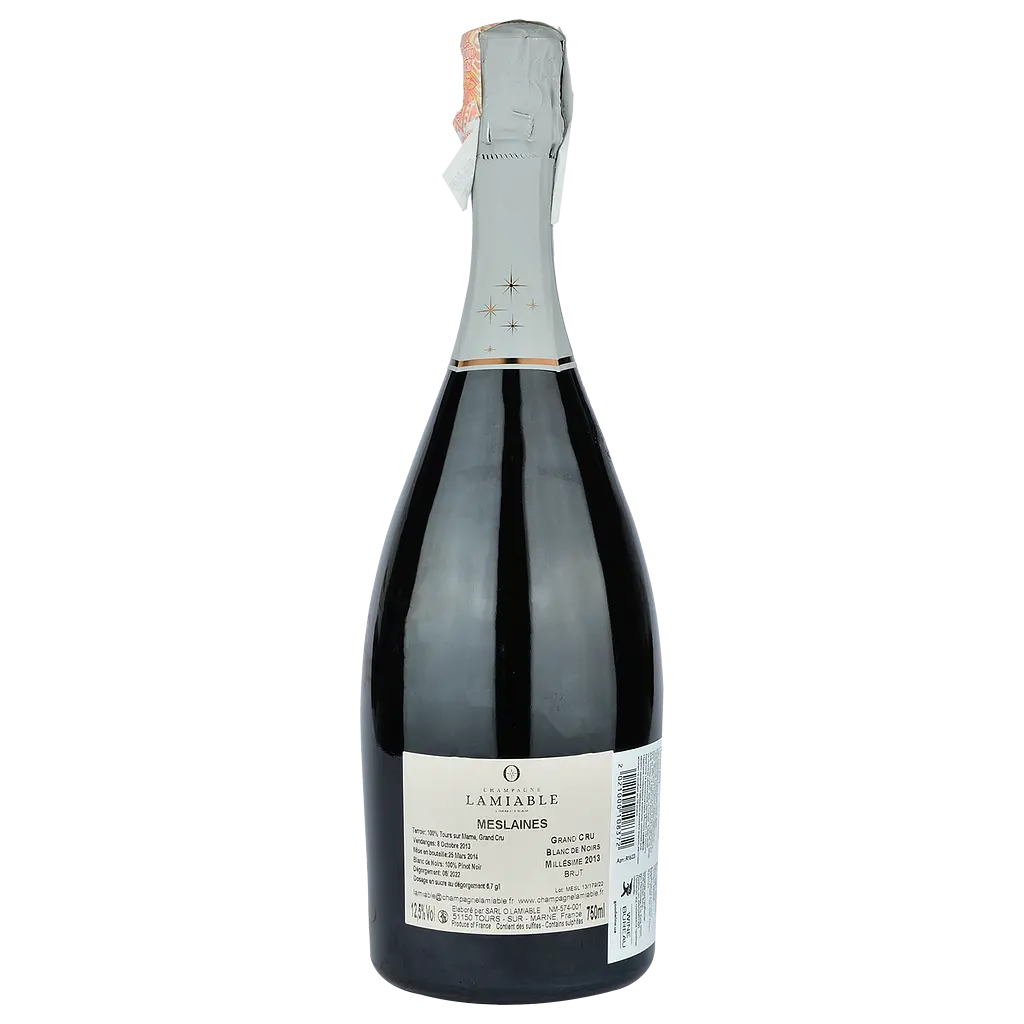 Шампанское Lamiable Cuvee Les Meslaines 2013, белое, брют, 0,75 л (R1623) - фото 2