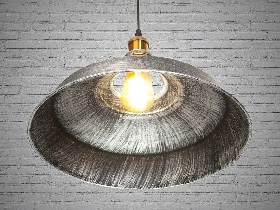 Подвесной светильник Diasha 6857-390-BK-SV Loft, 115 см, E27, металлический, регулируемая высота, диаметр 39 см - фото 4