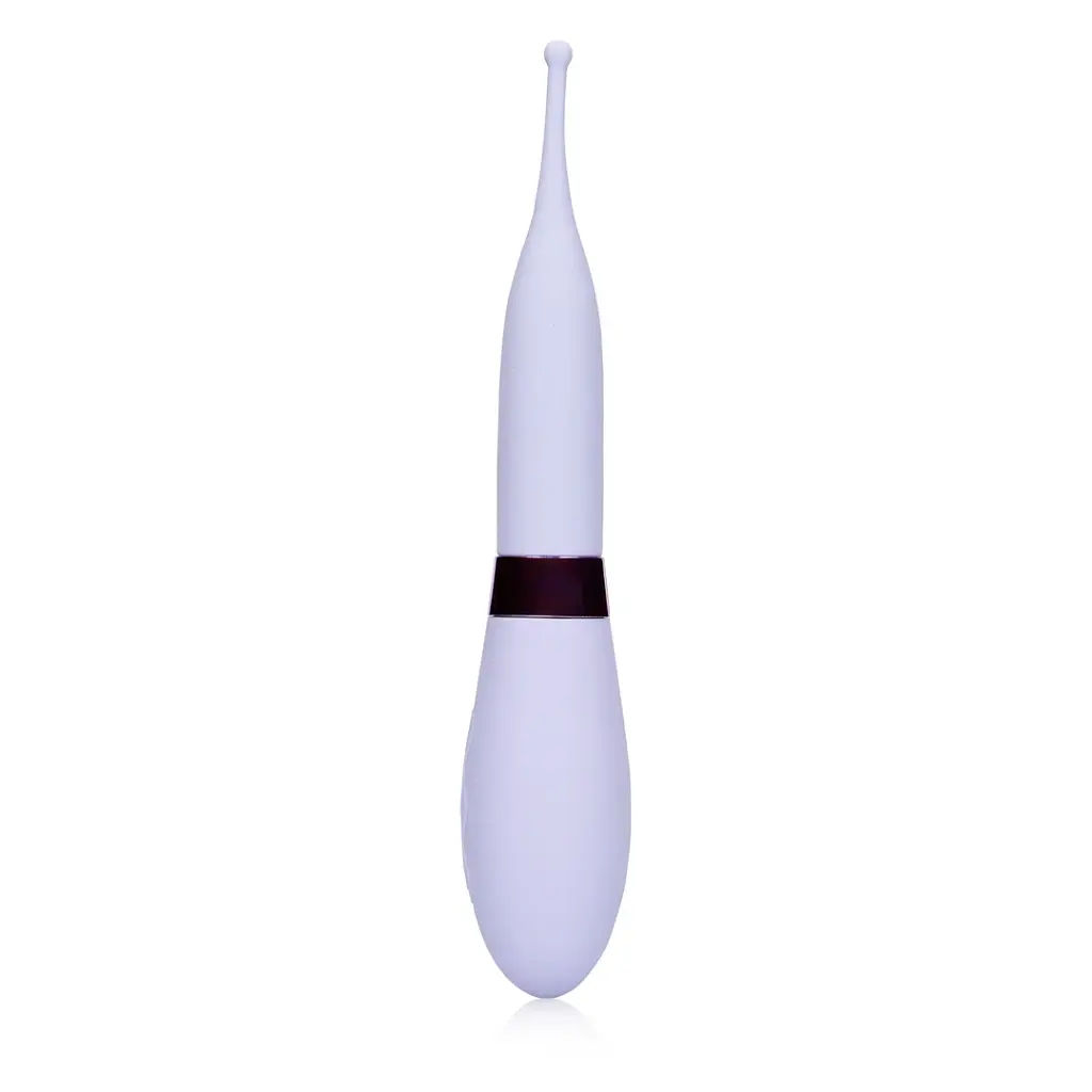 Вібратор Loveline Silicone Tip, 19.8 см (бузковий) - фото 4