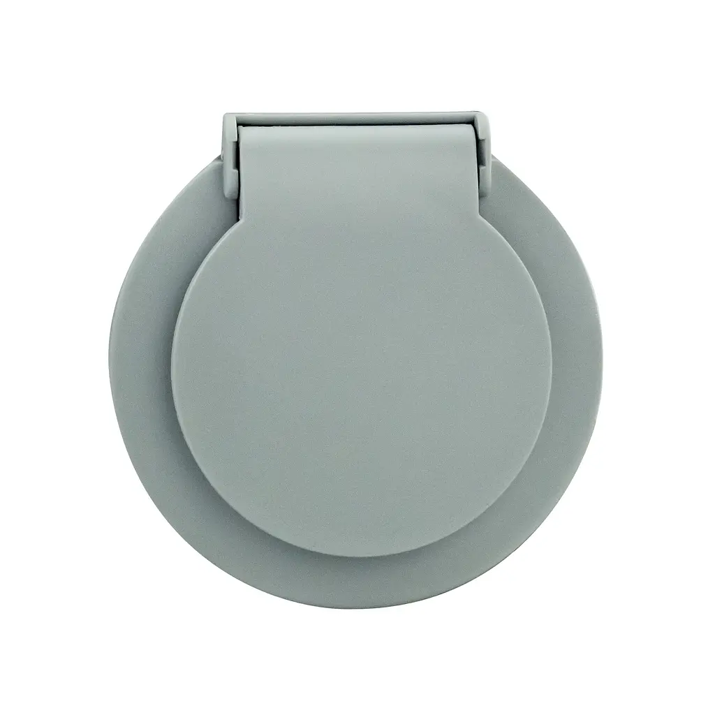 Розетка Ovivo Electric xOne з заземленням та кришкою сіра - фото 7