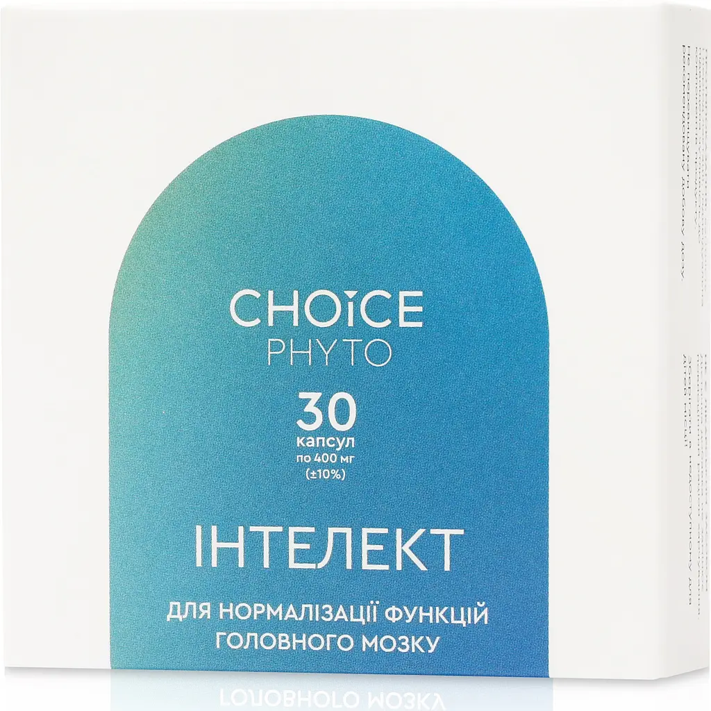 Комплекс для нормалізації функцій головного мозку Інтелект CHOICE PHYTO 30 капсул