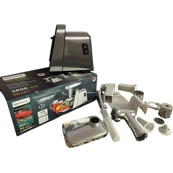 Електром'ясорубка Rainberg RB-2271 з високим рівнем продуктивності (43686-RB-2271_2079) - фото 4