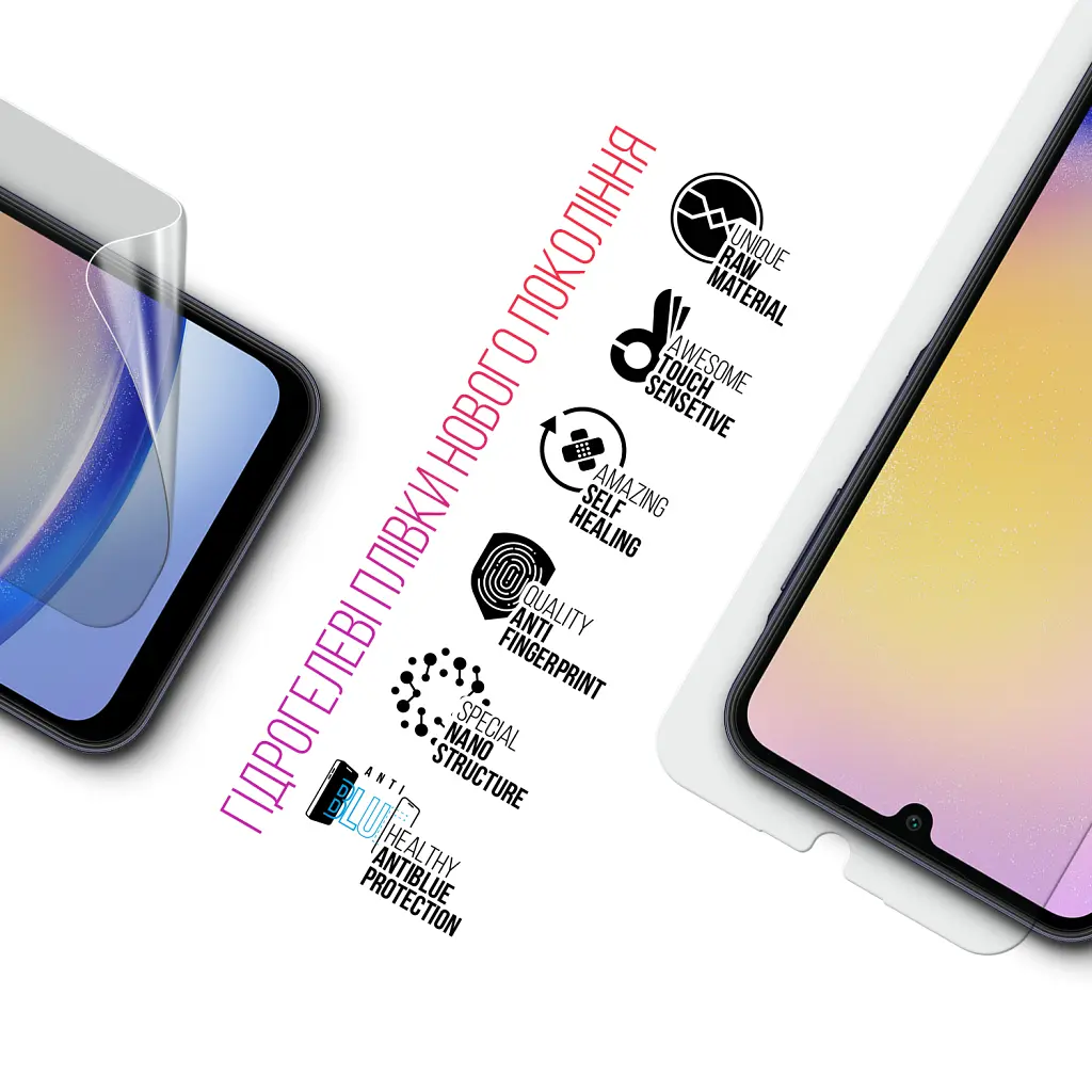 Пленка защитная Armorstandart Kit Clear + Anti-Blue Samsung A25 5G (A256) (ARM80686) - фото 3