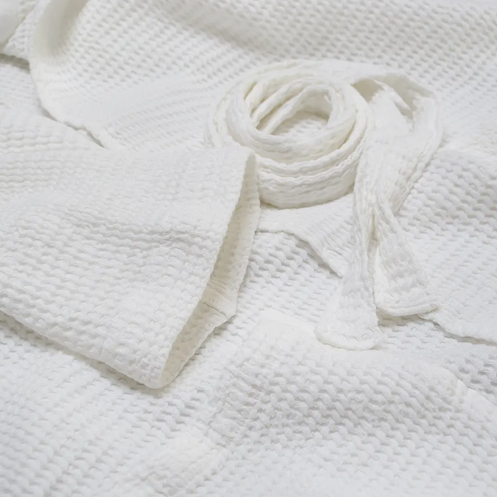 Халат Lotus Home - Rius off white молочный S/M - фото 6